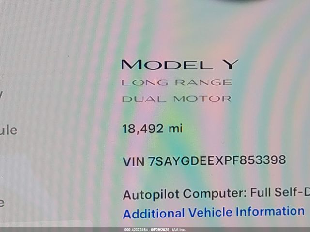 7SAYGDEEXPF853398 Tesla 2023