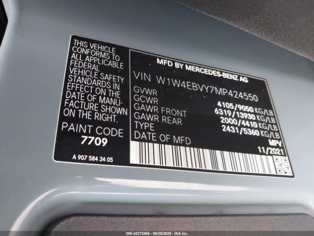2023 MERCEDES-BENZ SPRINTER 2500 W1W4EBVY7MP424550 Photo 8