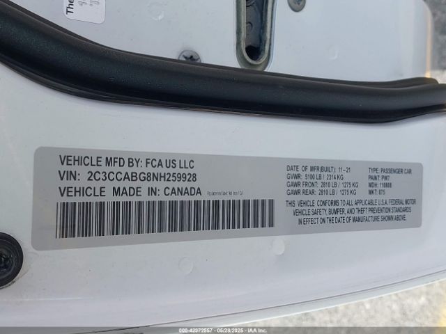 2C3CCABG8NH259928 Chrysler 300