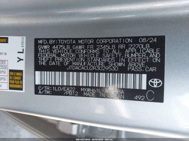 2024 TOYOTA PRIUS PRIME JTDACACU2R3029530 Photo 8