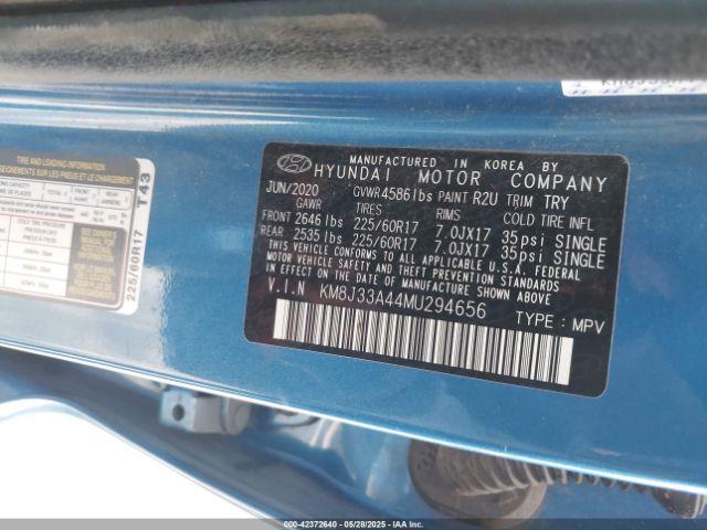 KM8J33A44MU294656 Hyundai gdi nu