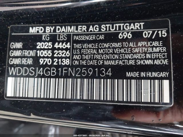 2015 MERCEDES-BENZ CLA 250 WDDSJ4GB1FN259134 Photo 8