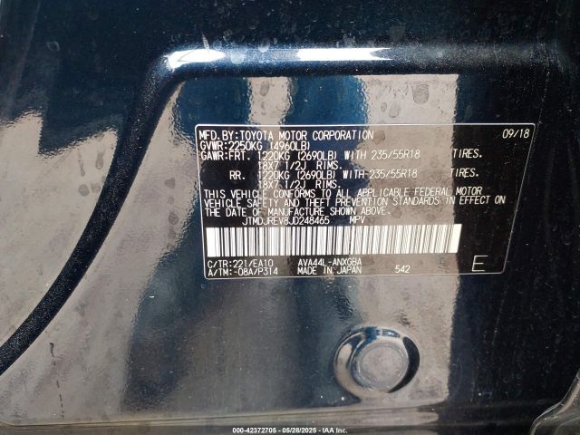 JTMDJREV8JD248465 Toyota Rav4 Hybrid Limited