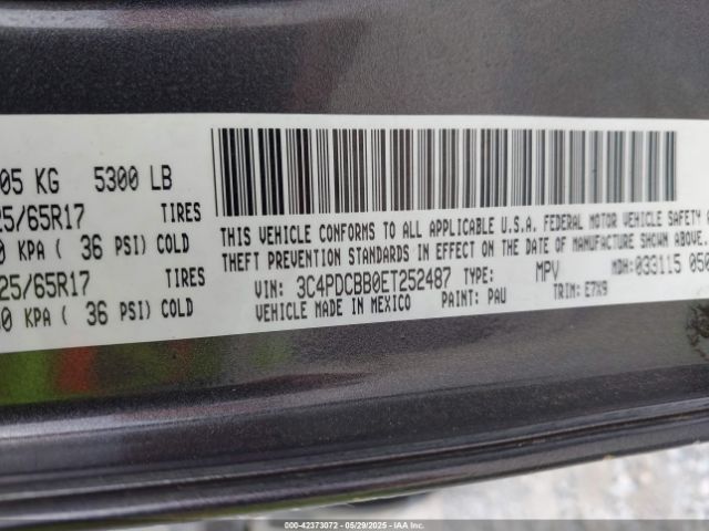2014 DODGE JOURNEY 3C4PDCBB0ET252487 Photo 8