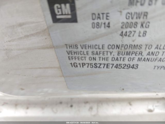 1G1P75SZ7E7452943 Chevrolet Cruze Diesel