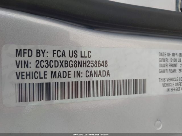 2022 DODGE CHARGER 2C3CDXBG8NH258648 Photo 8