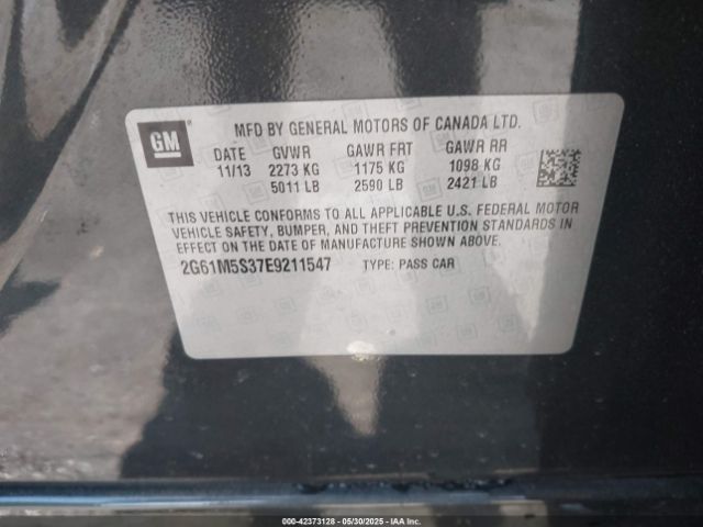 2G61M5S37E9211547 Cadillac XTS LUXURY