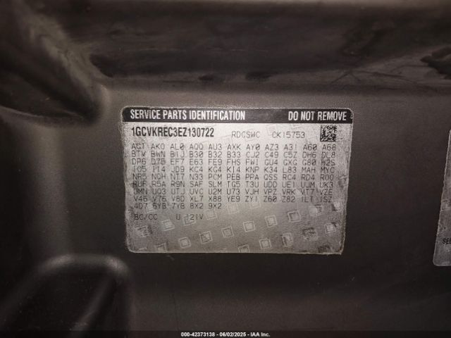 1GCVKREC3EZ130722 Chevrolet Silverado 1500 1lt