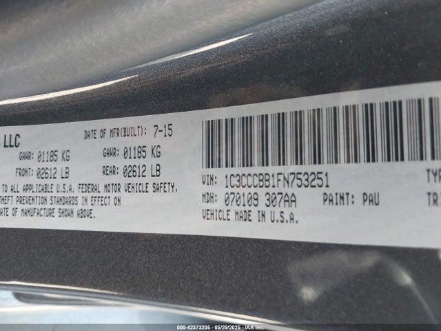 1C3CCCBB1FN753251 Chrysler 200 S