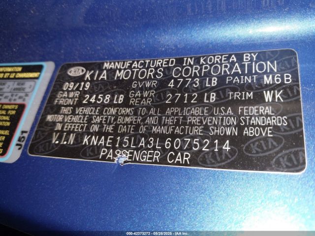 2020 KIA STINGER KNAE15LA3L6075214 Photo 8