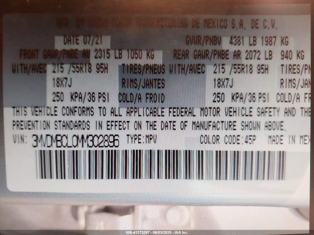 2021 MAZDA CX-30 3MVDMBCL0MM302896 Photo 8