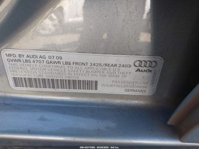 2010 AUDI A4 WAUEFAFL3AN008896 Photo 8
