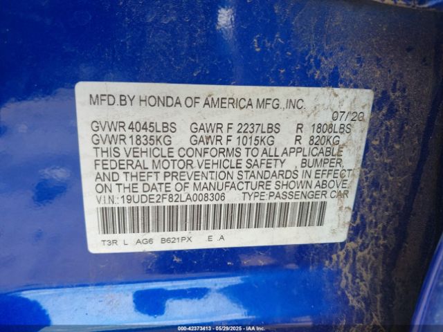 2020 ACURA ILX 19UDE2F82LA008306 Photo 8