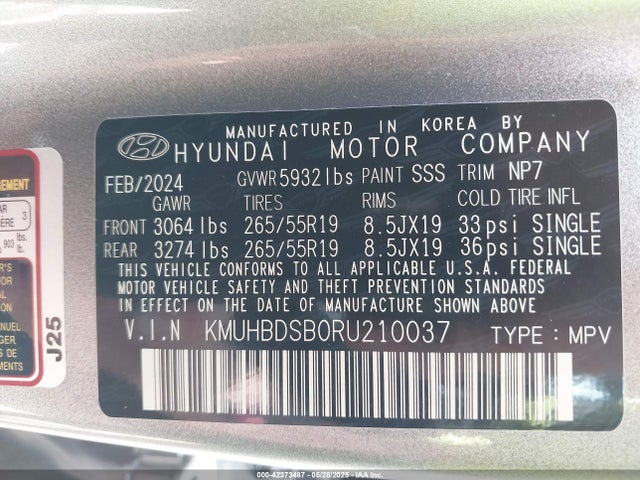 Genesis Gv80 2.5t Awd 2024 KMUHBDSB0RU210037 Image 9