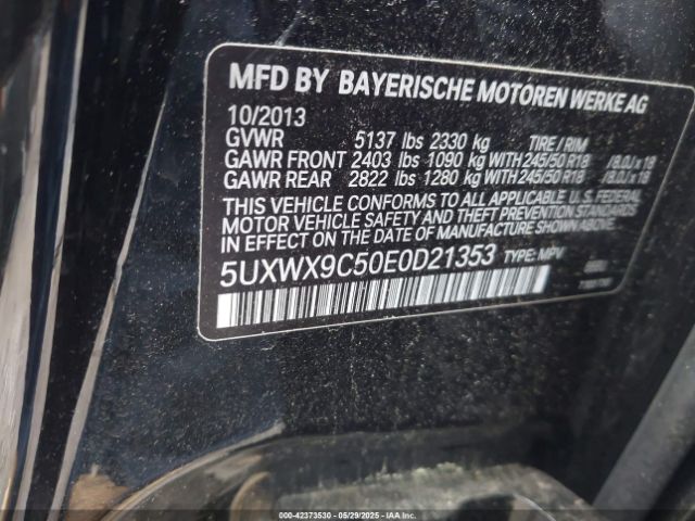2014 BMW X3 5UXWX9C50E0D21353 Photo 8