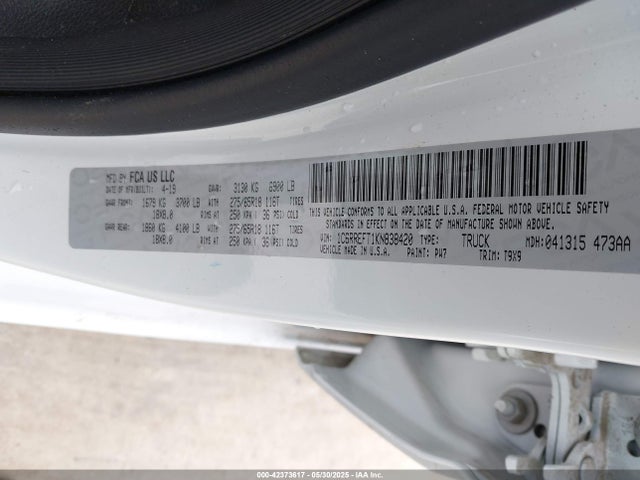 RAM 2019 2019 1C6RREFT1KN838420 Image 9