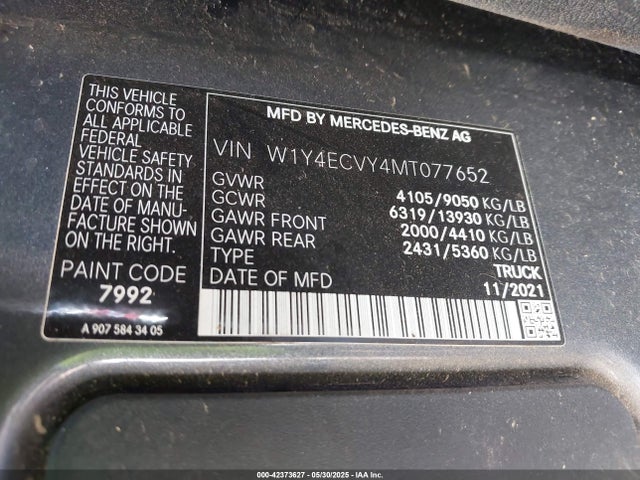 Mercedes-Benz om642 2021 W1Y4ECVY4MT077652 Image 9