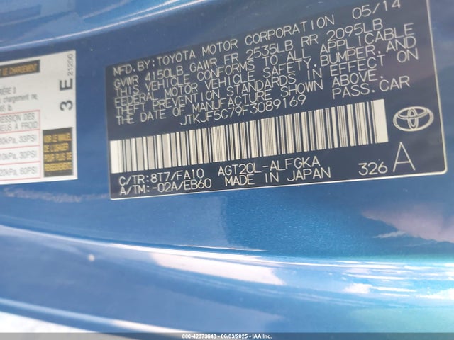 Scion 2ar-fe 2015 JTKJF5C79F3089169 Image 9