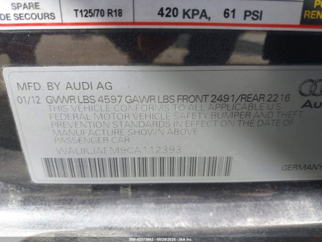 2012 AUDI A3 WAUKJAFM9CA112393 Photo 8