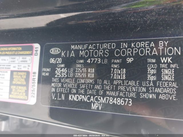 2021 KIA SPORTAGE KNDPNCAC5M7848673 Photo 8