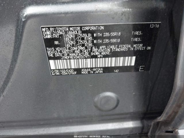 JTMDFREV0HD207971 Toyota Rav4 Limited