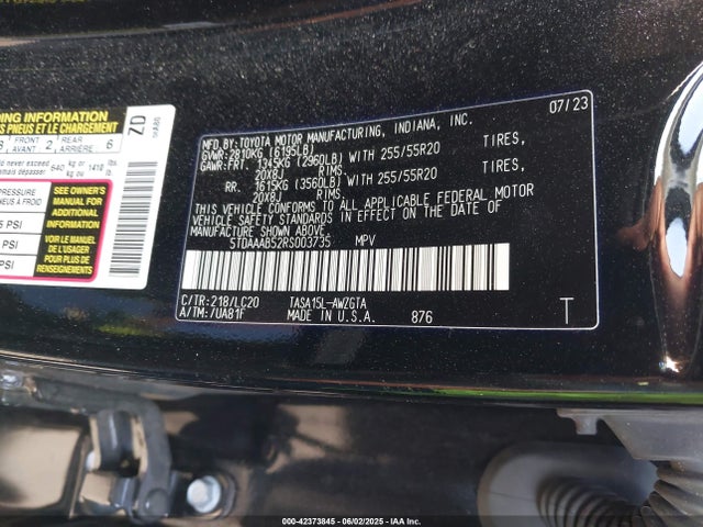 Toyota Grand Highlander Limited 2024 5TDAAAB52RS003735 Image 9