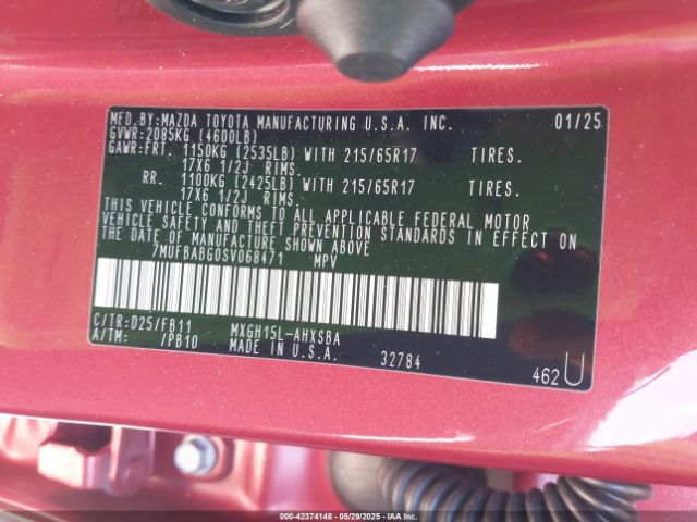 7MUFBABG0SV068471 Toyota m20a-fxs