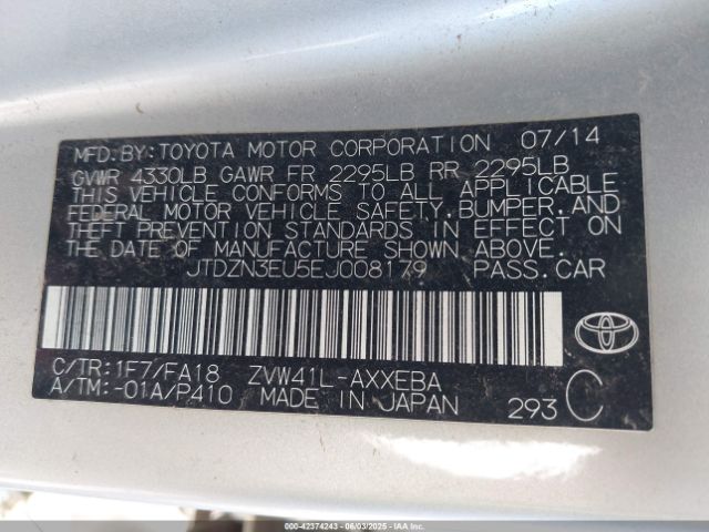 2014 TOYOTA PRIUS V JTDZN3EU5EJ008179 Photo 8