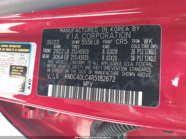 KNDC4DLC4R5182672 KIA 2024