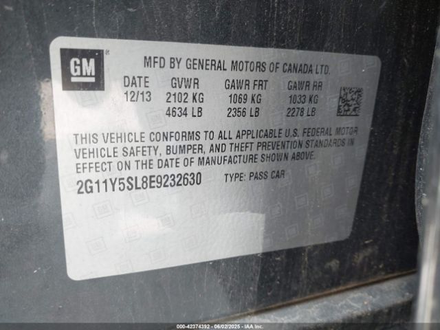 2G11Y5SL8E9232630 Chevrolet Impala 1ls