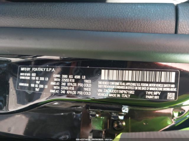 2022 JEEP RENEGADE ZACNJDD11NPN71962 Photo 8
