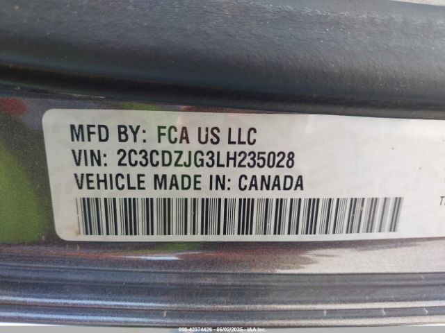 2020 DODGE CHALLENGER 2C3CDZJG3LH235028 Photo 8