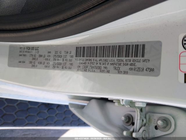 1C6SRFJT5KN760383 RAM 1500
