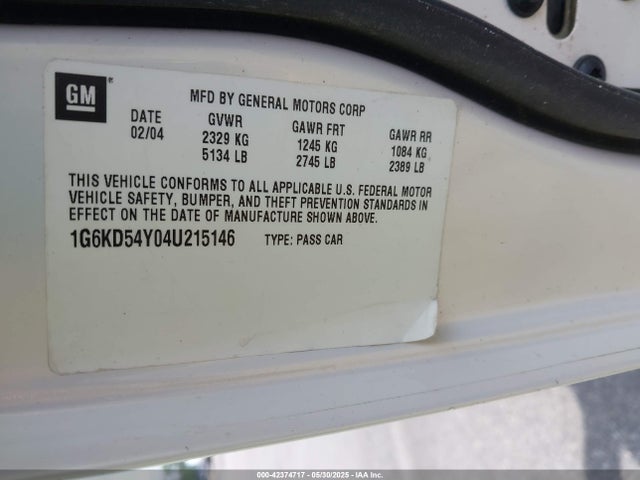 2004 CADILLAC DEVILLE 1G6KD54Y04U215146 Photo 8