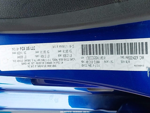 1C3CCCDG3GN110510 Chrysler 200 S