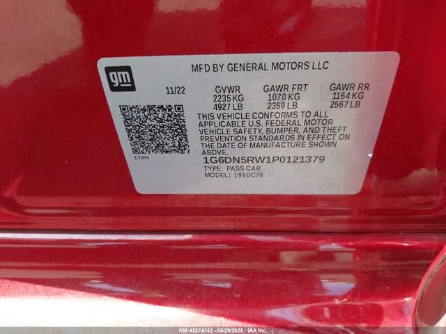2023 CADILLAC CT5 1G6DN5RW1P0121379 Photo 8