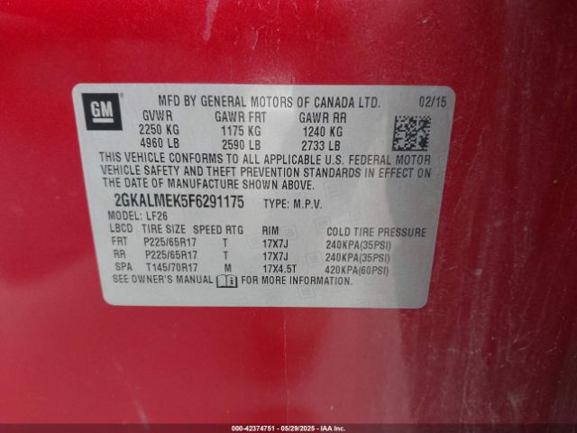 2GKALMEK5F6291175 GMC Terrain Sle-1