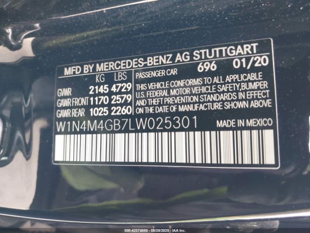 2020 MERCEDES-BENZ GLB 250 W1N4M4GB7LW025301 Photo 8