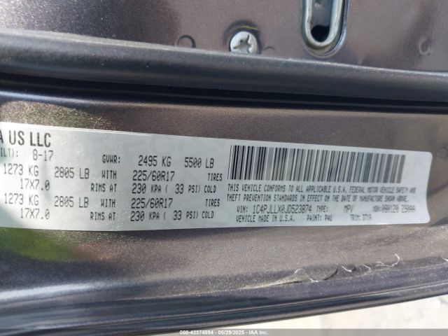 2018 JEEP CHEROKEE 1C4PJLLX0JD523874 Photo 8