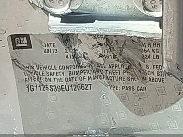 1G1125S39EU126627 Chevrolet lfx