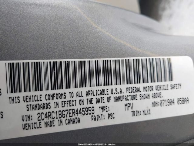 2014 CHRYSLER TOWN & COUNTRY 2C4RC1BG7ER445959 Photo 8