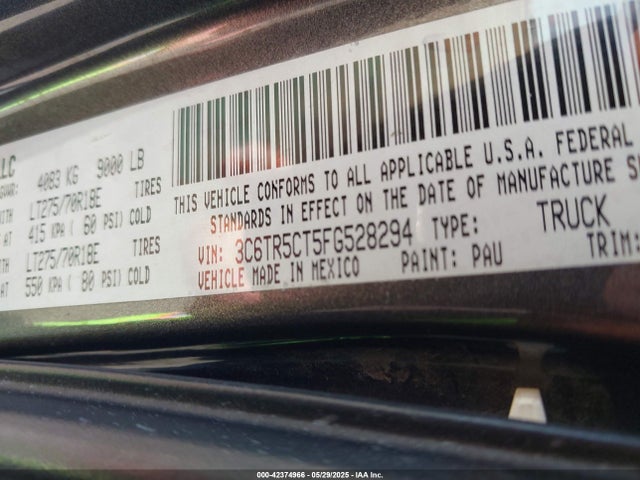 RAM 2500 2015 3C6TR5CT5FG528294 Image 9