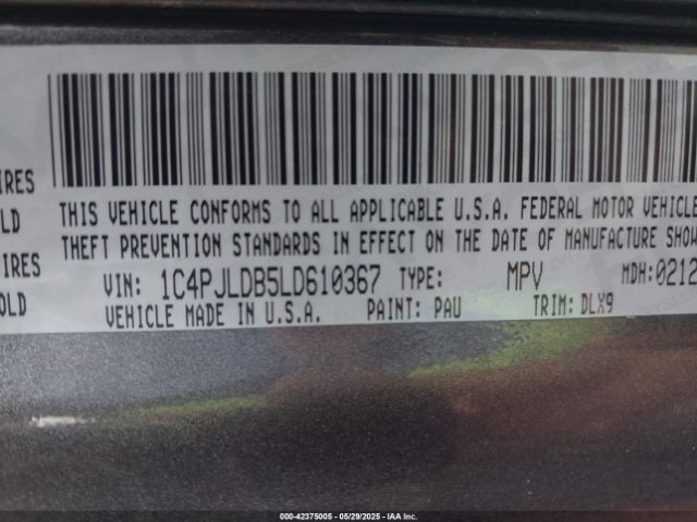 2020 JEEP CHEROKEE 1C4PJLDB5LD610367 Photo 8