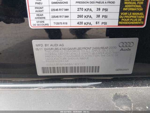 2011 AUDI A3 WAUMFAFM4BA163177 Photo 8