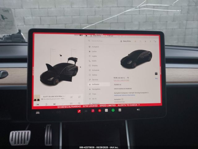 5YJ3E1EC3LF648042 Tesla MODEL 3