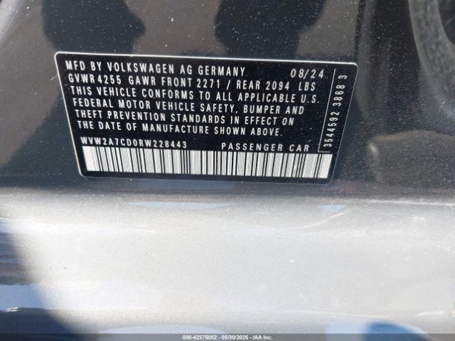 2024 VOLKSWAGEN GOLF GTI WVW2A7CD0RW228443 Photo 8