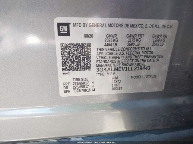 2020 GMC TERRAIN 3GKALMEV1LL319443 Photo 8