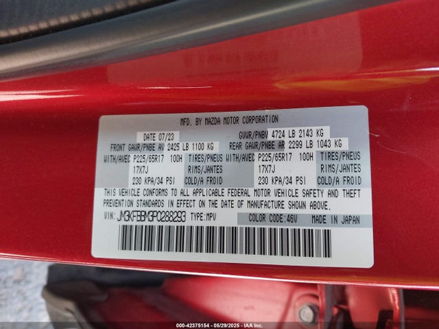 Mazda pyud 2023 JM3KFBBM3P0288293 Image 9
