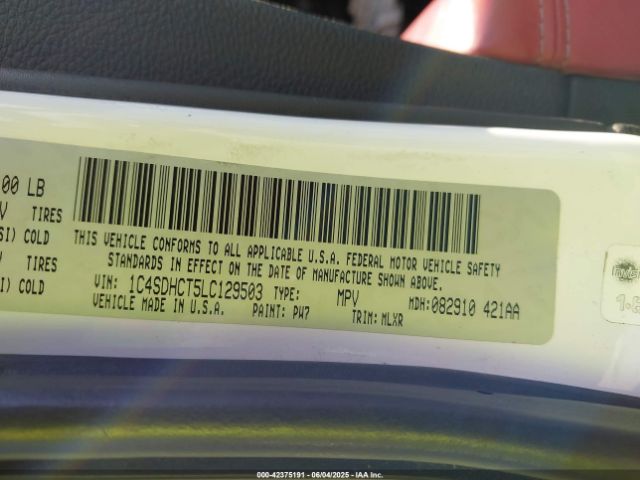 1C4SDHCT5LC129503 Dodge Durango