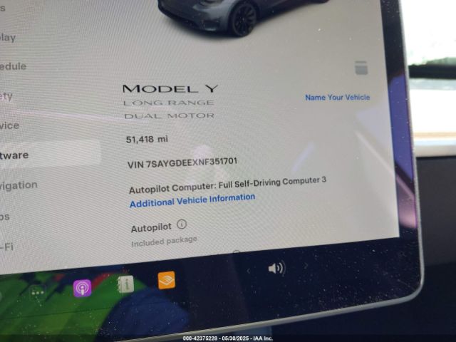 2022 TESLA MODEL Y 7SAYGDEEXNF351701 Photo 6